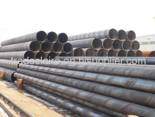 Spiral welded steel tube