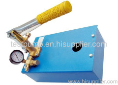 Manual pressure test pump