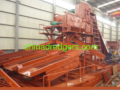 Chain bucket gold dredger