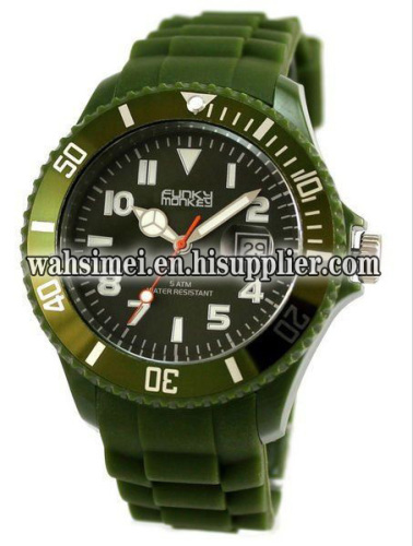 2012 fashion silicone watches promotional gift for men 