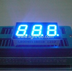 3 digit 0.4" anode blue ;3 digit 10.16mm blue 7 segment led display;