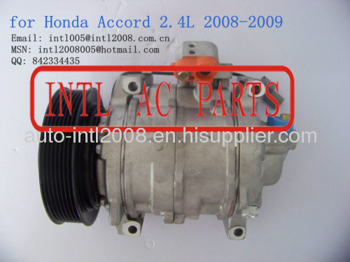 10SR15C with 7 grooves pulley Compressor for Honda Accord 2.4L 2008-2009 38810-R40-A01 38810R40A01 38810 R40 A01