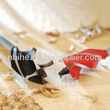 Red color four flute auger wood drill bit