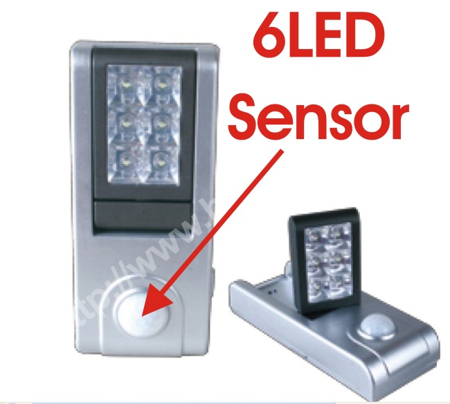 6LED PIR+CDS sensor lamps