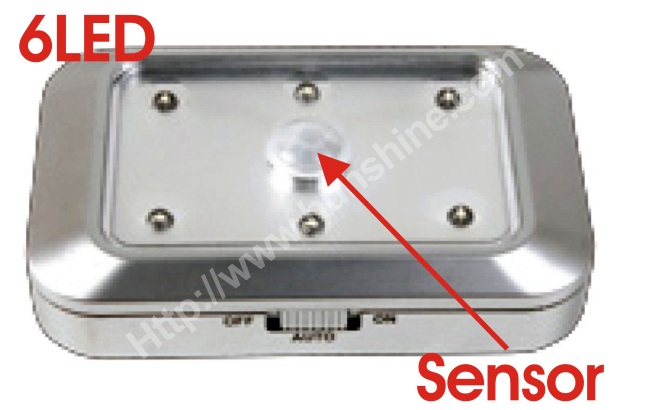 6LED motion sensor light