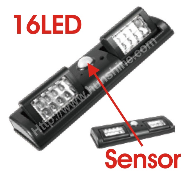 PIR+CDS 16LED sensor light