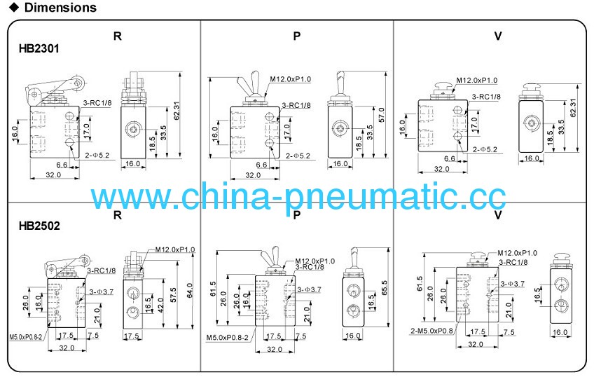 HB series toggle valve