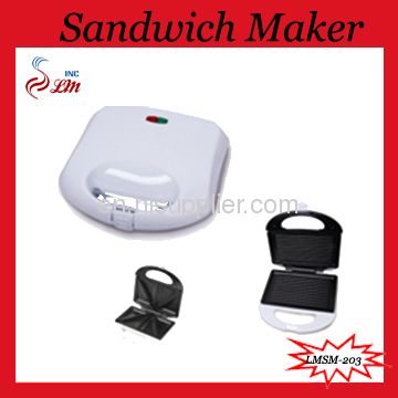 Sandwich Press Flat Plate,750W With Thermostatically Controlled Two Pilot Lights