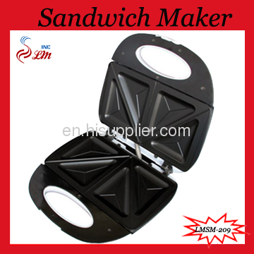 White Series Sandwich Maker/Easy Cleaning/Power & Ready Lights