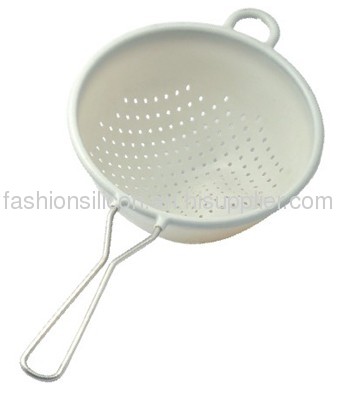 Silicone colander soup spoons