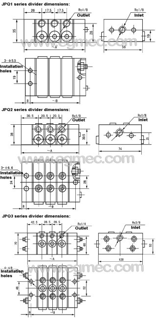 Lubrication Divider Block