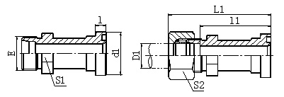 1CFL/1DFL/1DFS/1CFL-RN/1DFL-RN/1DFS-RN BITE TYPE/SAE SPLIT FLANGE 