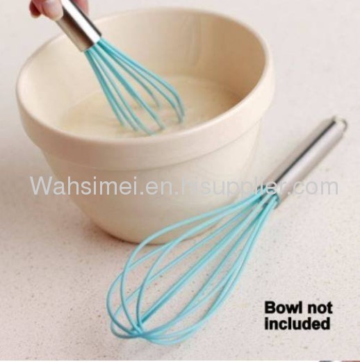 Hot sale silicone whisks with stainless steel handle