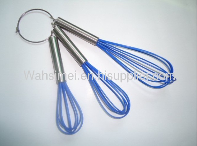 Hot sale silicone whisks with stainless steel handle