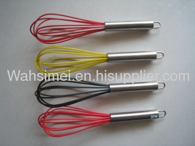 Hot sale silicone whisks with stainless steel handle