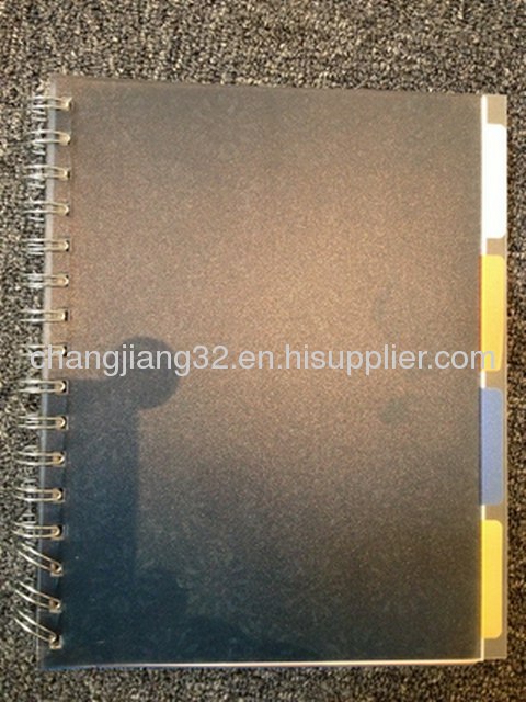 PP double wire-O 4 diviers Notebook