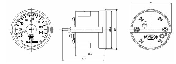 DL2-2V150B21 Single-pointer Gauge 