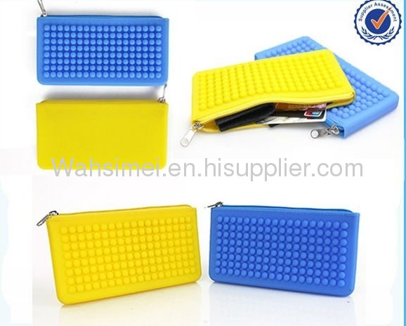 Fashionable design promotional gifts silicone wallet