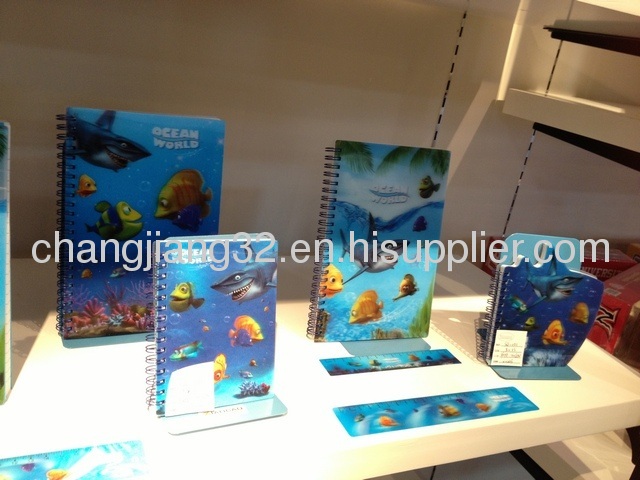 3D ocean design stationery set