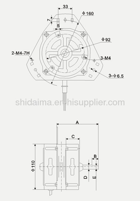 6.5KG washing machine motor and spin motor