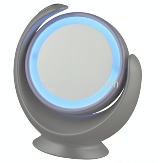 Electric make up mirror with light and 360 degrees swivel