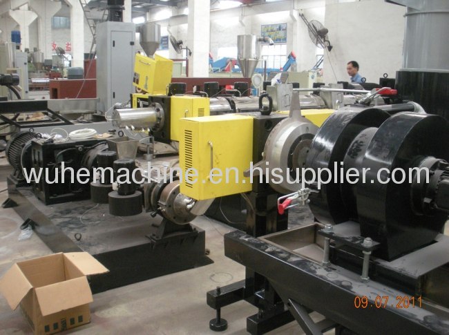 Double stage plastic pelletizing machine 