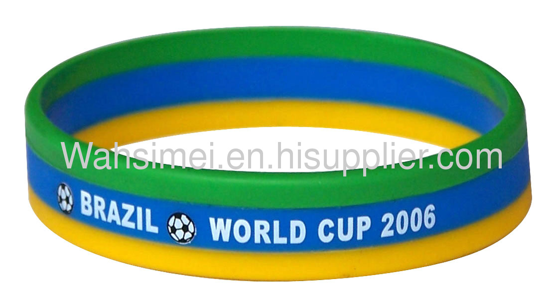 Personalized printed beautiful silicone wristband