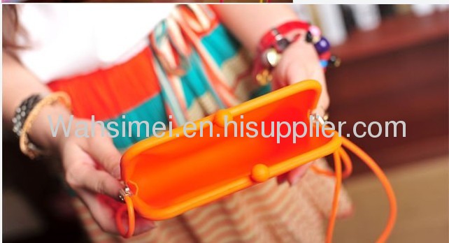 Popular new style candy shoulder silicone handbag