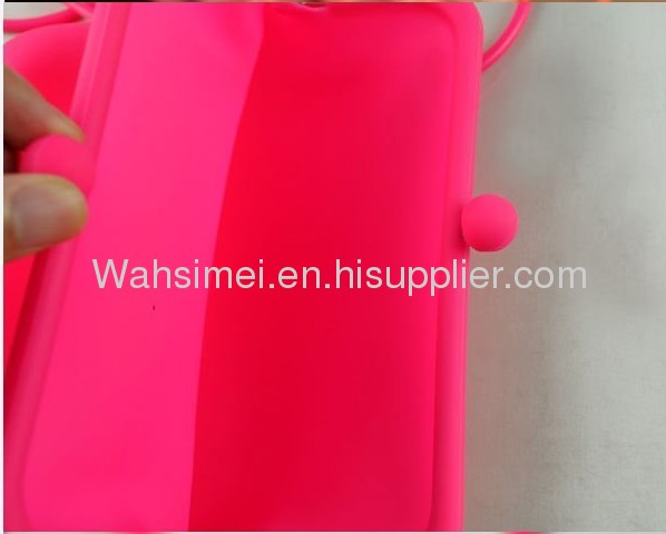 Colorful designer silicone handbag for lady