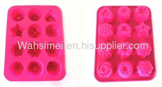 Hot sell silicone cake moulds flowers for holiday 