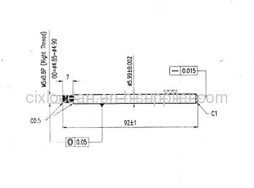 ROTOR SHAFT6 X 92MMUSED FOR BLENDER MOTOR MATERIAL HRC14-16