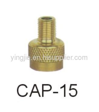Cap-15 valve cap large to small bore adapter