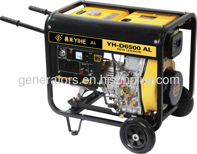 5KWopen type with wheel and handle diesel generator