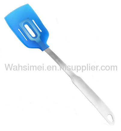 Food grade silicone shovels with stainless stick handle