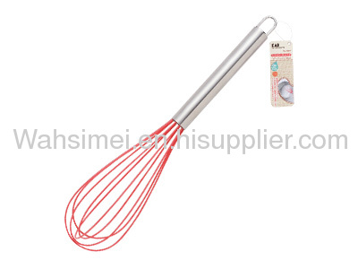 New Style silicone whisk with stainless steel handle