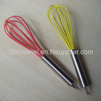 New Style silicone whisk with stainless steel handle