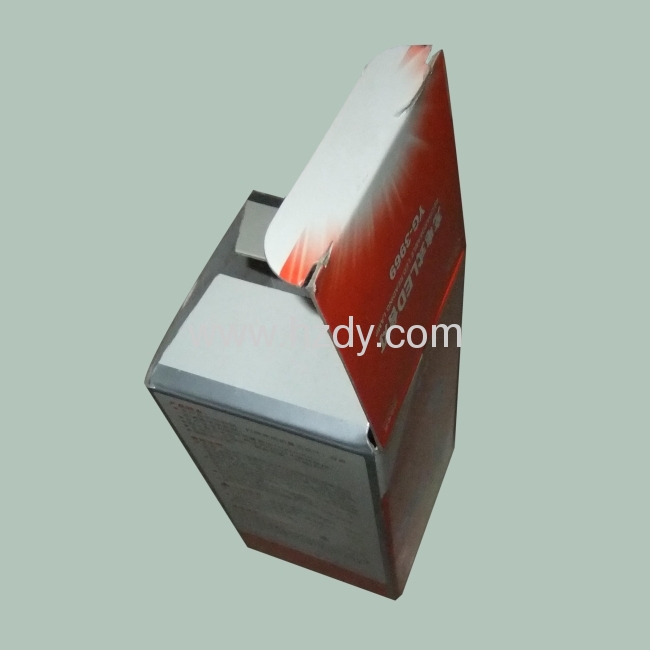 Paper box for desk lamp packaging