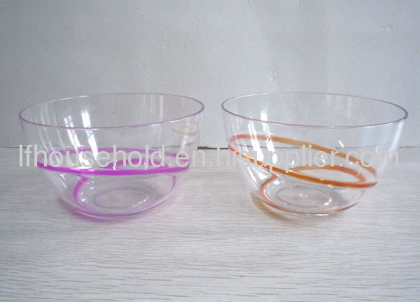 plastic salad bowls with double colour small size