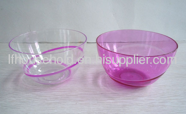 plastic salad bowls with double colour small size