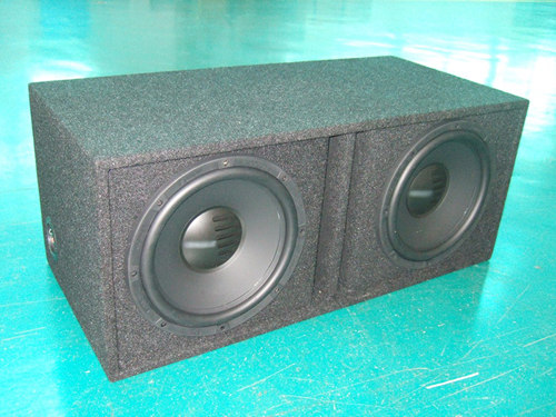 Carpet dual car speaker cabient