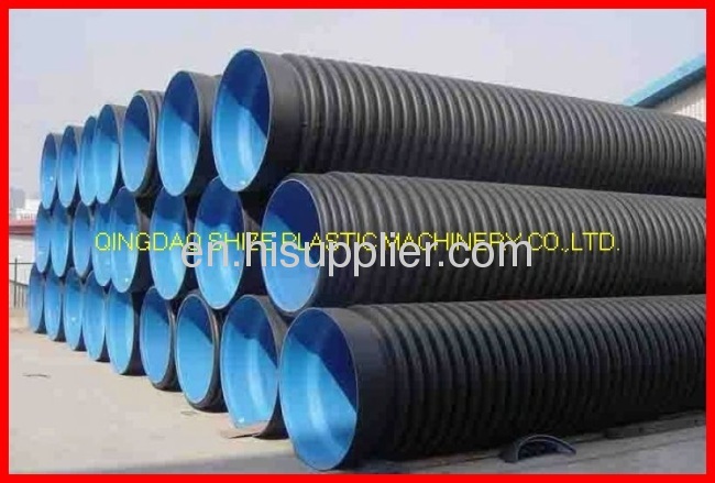 pvc/hdpe /pe corrugated pipe machine 