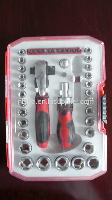 JOBMATE 44pcs 1/2 Dr. Socket wrench and bit set