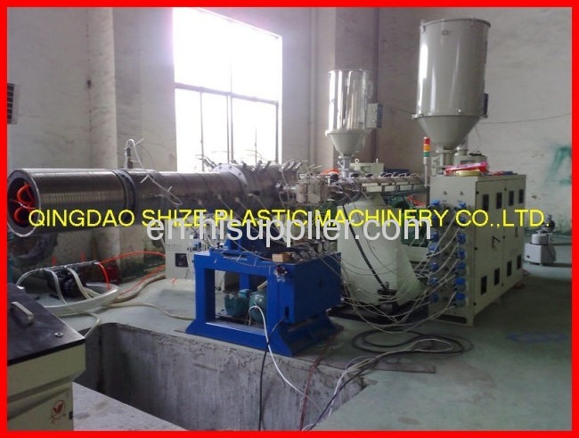 pe corrugated pipe extruder machine 