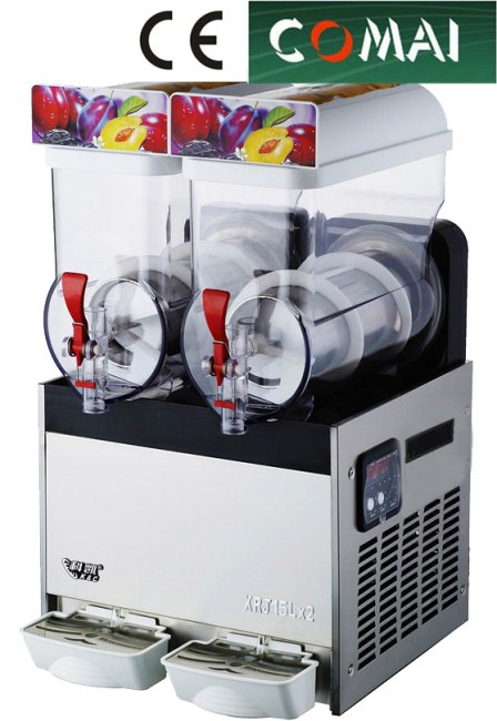 Two tanks ice Slush Machine with CE