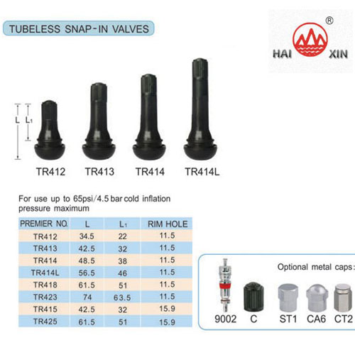 High-quality Metal Tire Valves for car & light-truck