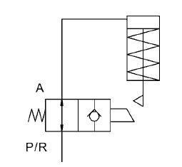 Hydraulic KP-XC13 stroke limitor valve