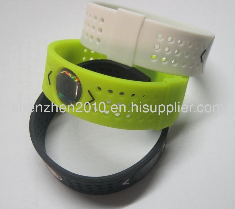 New perforated Evolution wristbands powerful silicone band energy power balance 3 colors in stock free shipping 