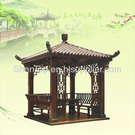 Shentop Outdoor Solid Wooden Pavilion JPQ001