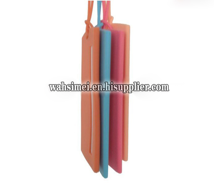 Silicone Name Card Holder for Luggage Bag