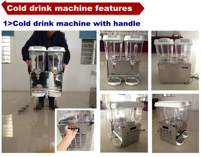 Cylinder fruit juice dispensing machine